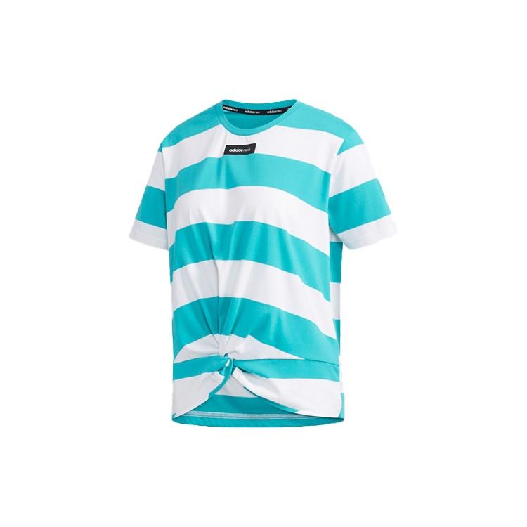 (WMNS) adidas neo CS TSHIRT Sports Round-neck Green Women s DW7767 M
