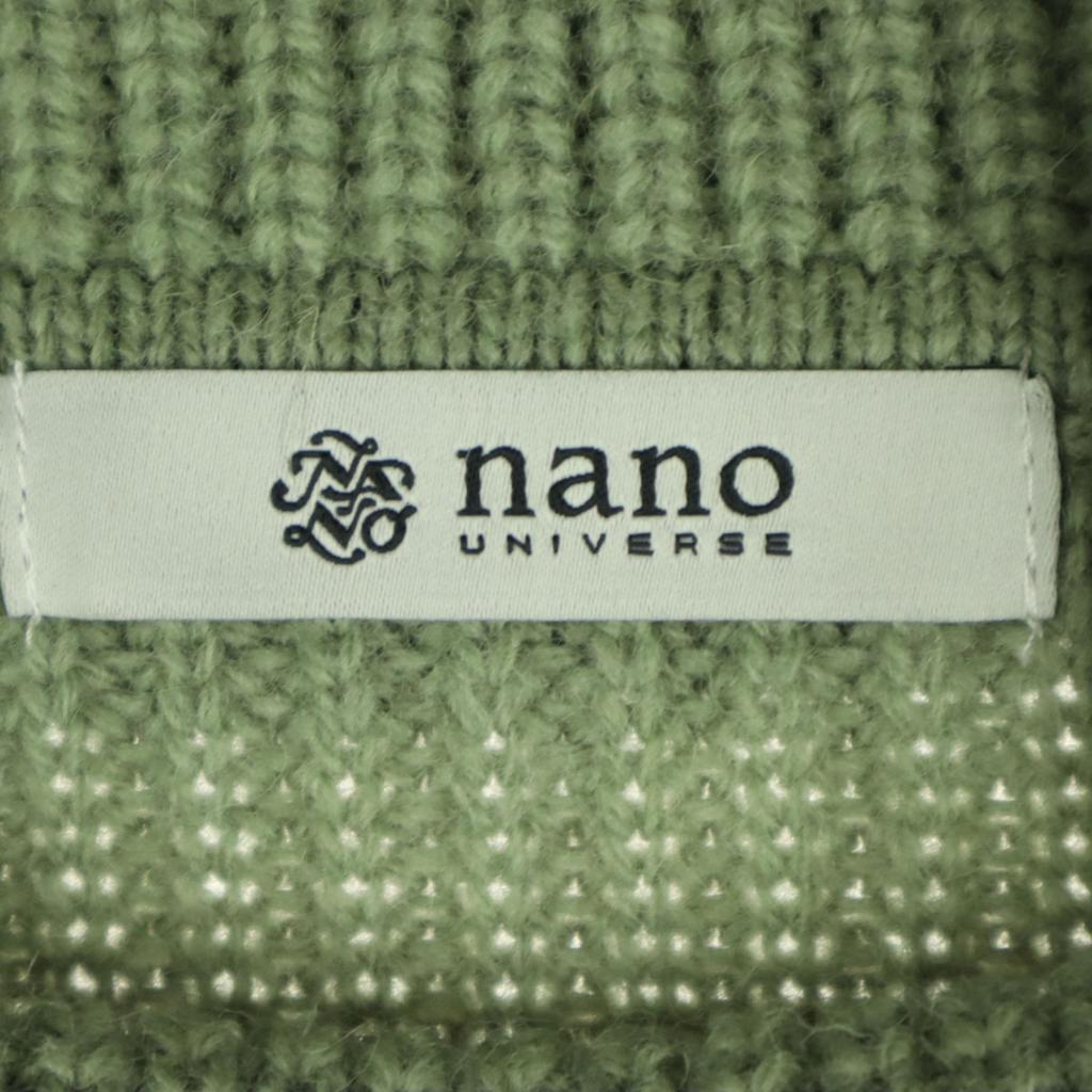 unused nano universe Wool blend Long sleeve Turtleneck knit Long dress 36 Women Used