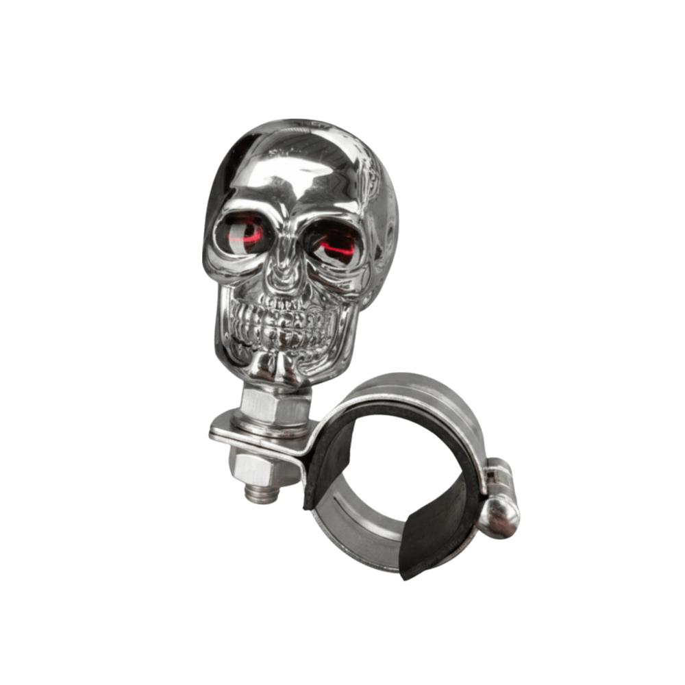 

Skull Head Design Power Handle Metal Bearing Steering Wheel Spinner Trucks срібний