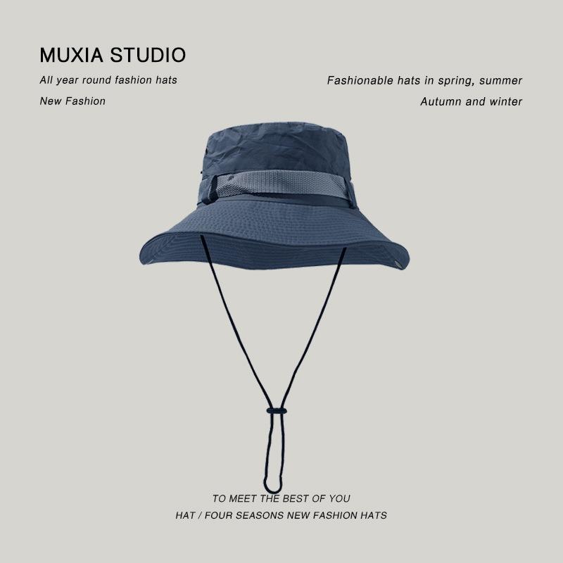 Bucket hat outdoor men's hat summer thin anti-ultraviolet women's sunshade quick-drying sunscreen breathable mountaineering hat