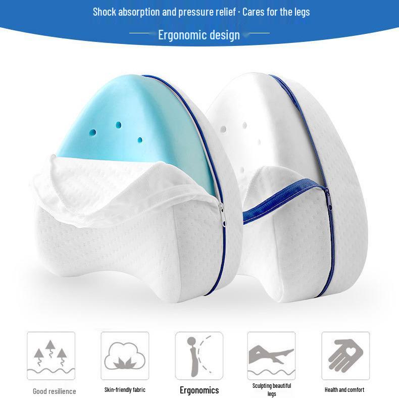 Polštář na nohy z paměťové pěny ve tvaru srdce pro těhotné ženy – Ideální pro spaní na boku a podporu nohou