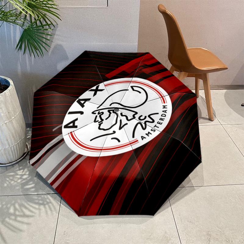 Ajax FC Umbrella with Automatic Open/Close & Self-8-Rib Heavy-Duty Umbrella, Compact Travel Umbrella Suitable for Outdoor