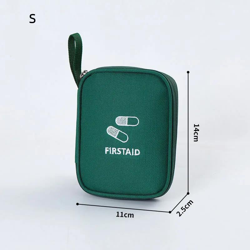 Mini Home Medical Storage Bag Portable Travel Emergency First Aid Kit Medicine Pack Outdoor Camping Travel Sorting Survival Sack