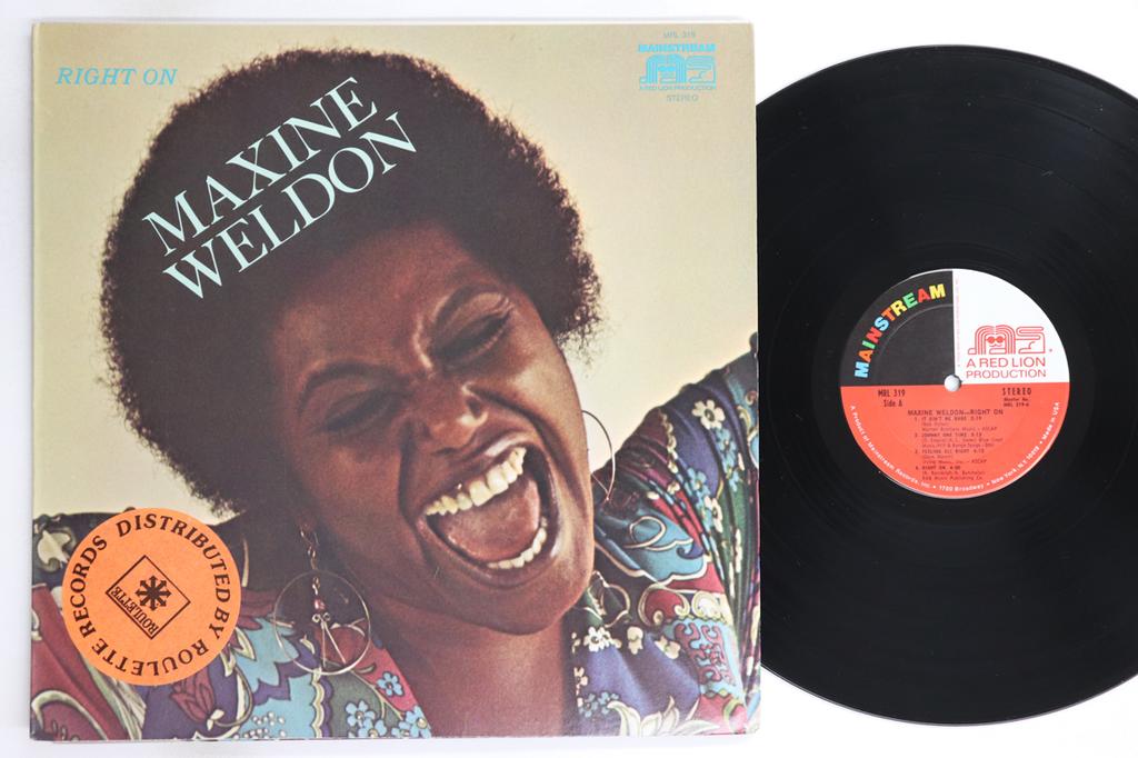 LP Record MAXINE WELDON - Right On MRL319 MAINSTREAM 1971 US Soul/Funk Used