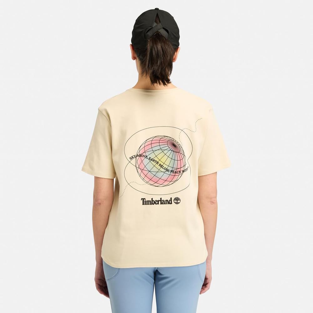 Timberfresh™ Women's Short Sleeve Graphic T-Shirt, Angora, Size L (TB0A65VBEFL1)