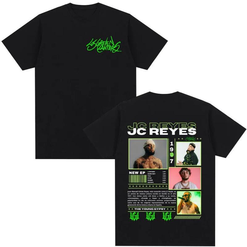 Rapper Jc Reyes Album Tour 2025 Graphics T Shirts S чёрный