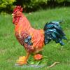 Chicken Figurine, Lifelike Resin Hen Rooster Garden Statue, Standing Farm Animal Sculpture for Yard, Lawn Garden, Outdoor Decor