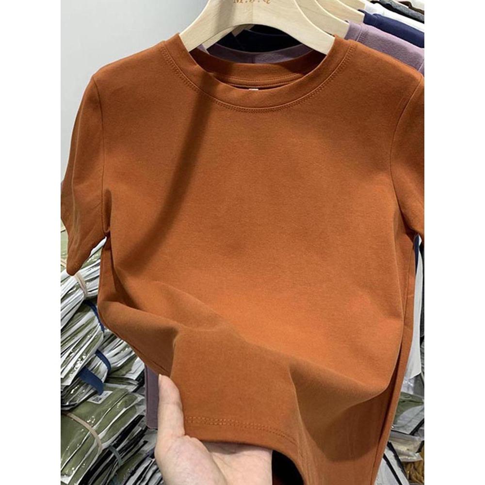 Maglietta da donna Maglietta da ragazza Vestiti da donna Top Maglietta in cotone Maglietta primaverile a maniche corte da donna Sexy Y2k Top bianco