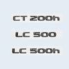 Glossy Black 3D ABS Letters Number CT200h LC500 LC500h HYBRID Emblem For Lexus Car Trunk Logo Sticker Badge Accessories