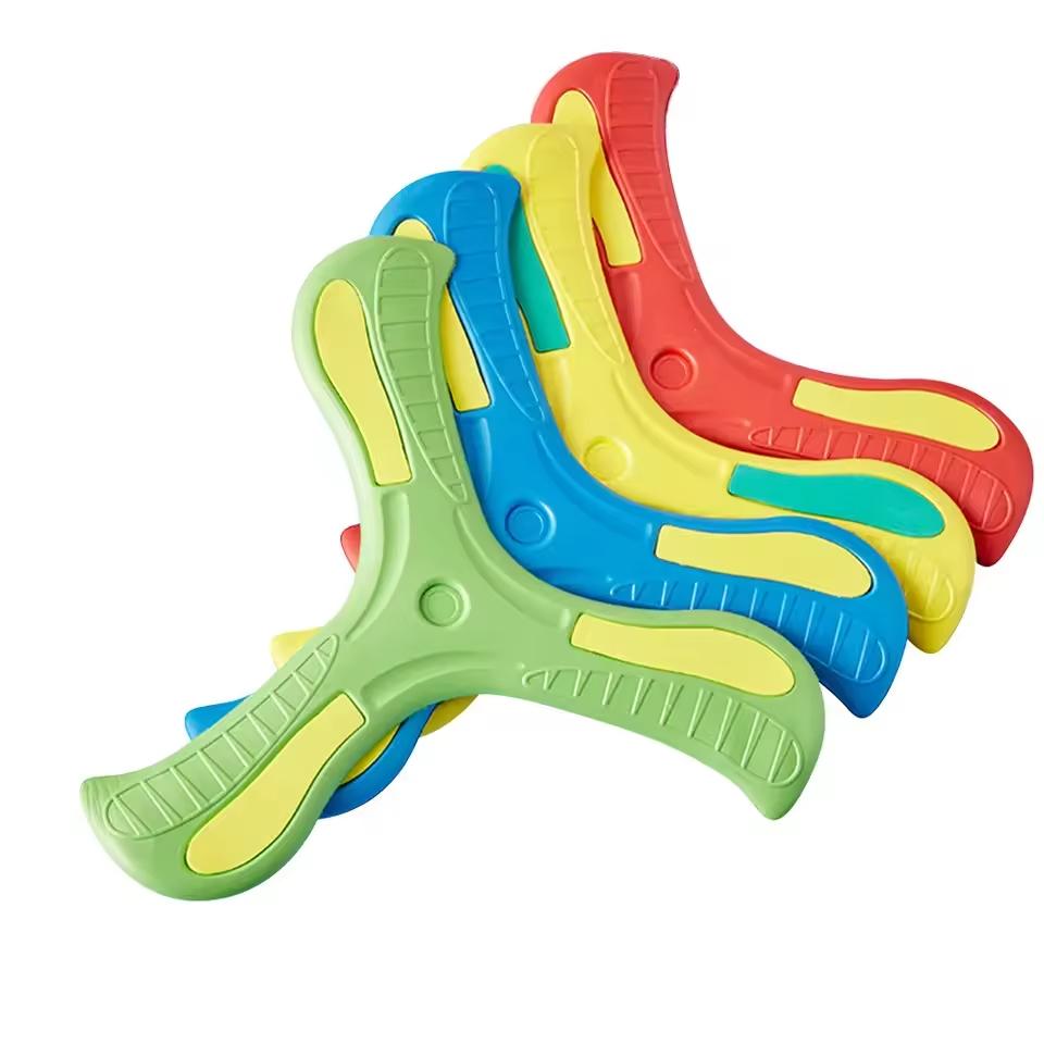 Soft EVA Three Leaf Boomerang Kids Outdoor Flying Disc Toy Safe Returning Boomerang Back Sports Game Child Interactive Toy Gifts 6