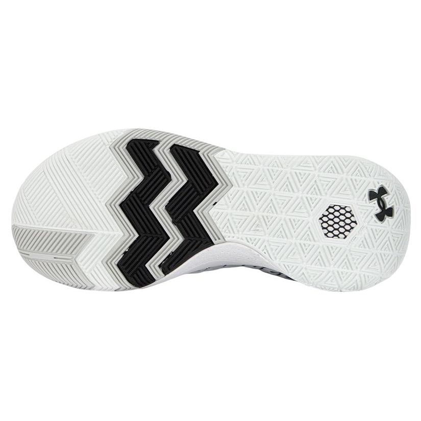 Under Armour HOVR Havoc 4 Clone Mm Round Toe Lace-Up Fabric Slip-Resistant Durable Mid-Top Basketball Shoes Men sneaker Gray 3026001-100