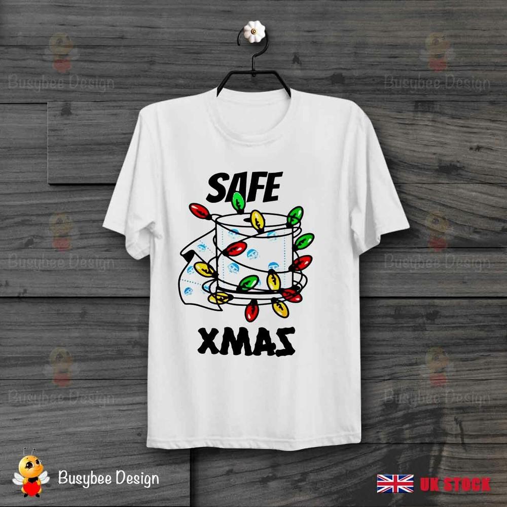 

Рождественская безопасная туалетная бумага Рождественская забавная футболка в подарок УНИСЕКС Футболка B797 4XL