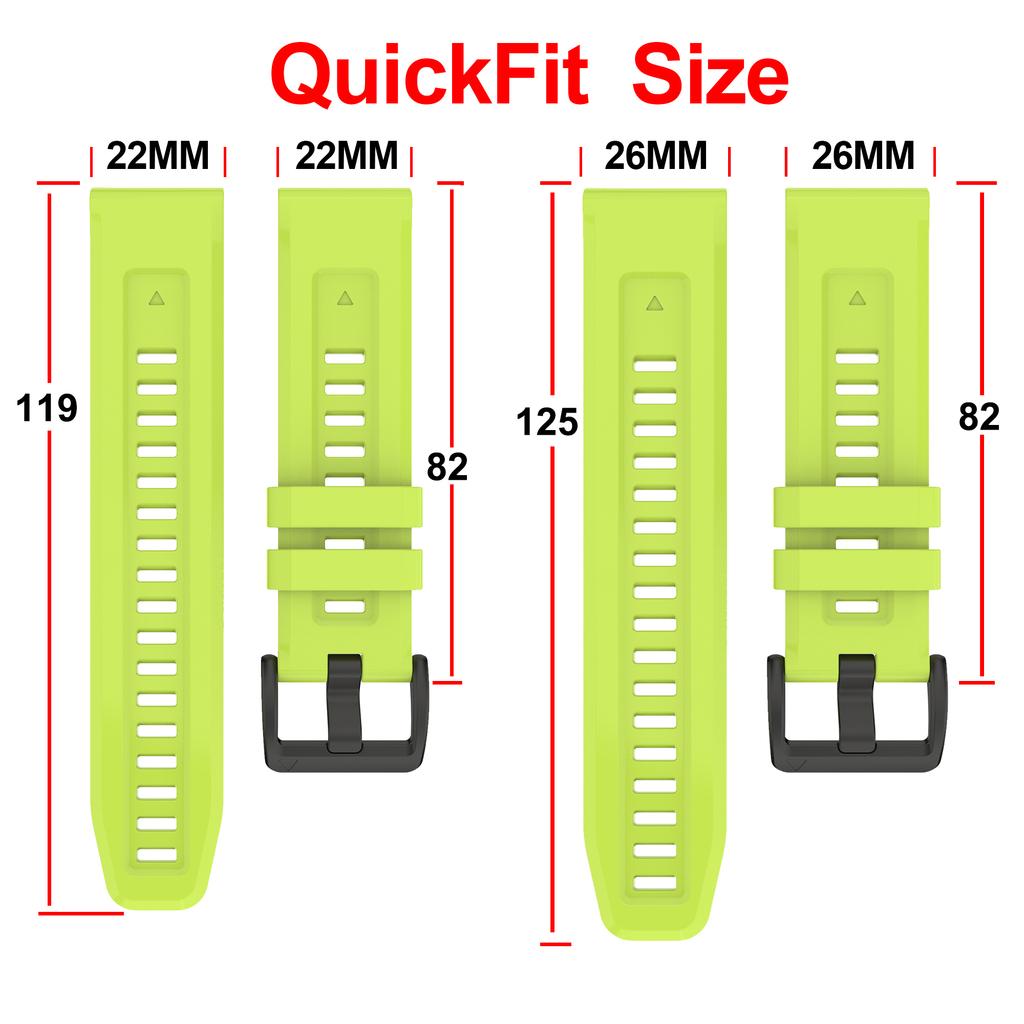 QuickFit Armband für Garmin Fenix 7 7X Pro Solar Armband 22mm 26mm Armband für Fenix8 Epix Gen2 47 51mm 6X 6 Pro 5 5X Plus Band