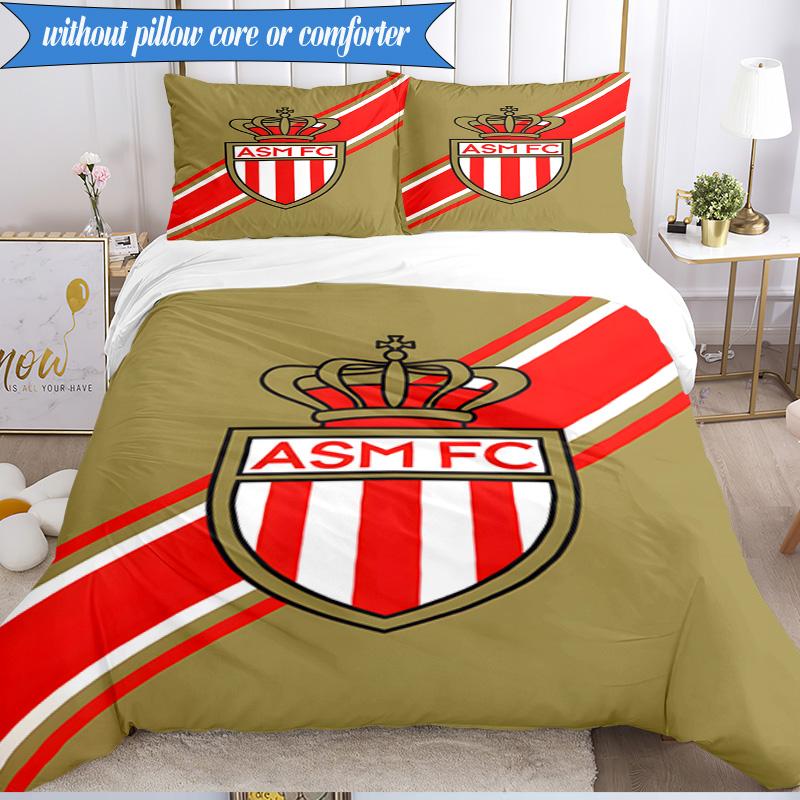 3PCS Monaco Monaco Printed Soft Bedding Set,Including 1pc Duvet Cover And 2pcs Pillowcases Perfect for Bedroom, Dormitory, Fan Gift