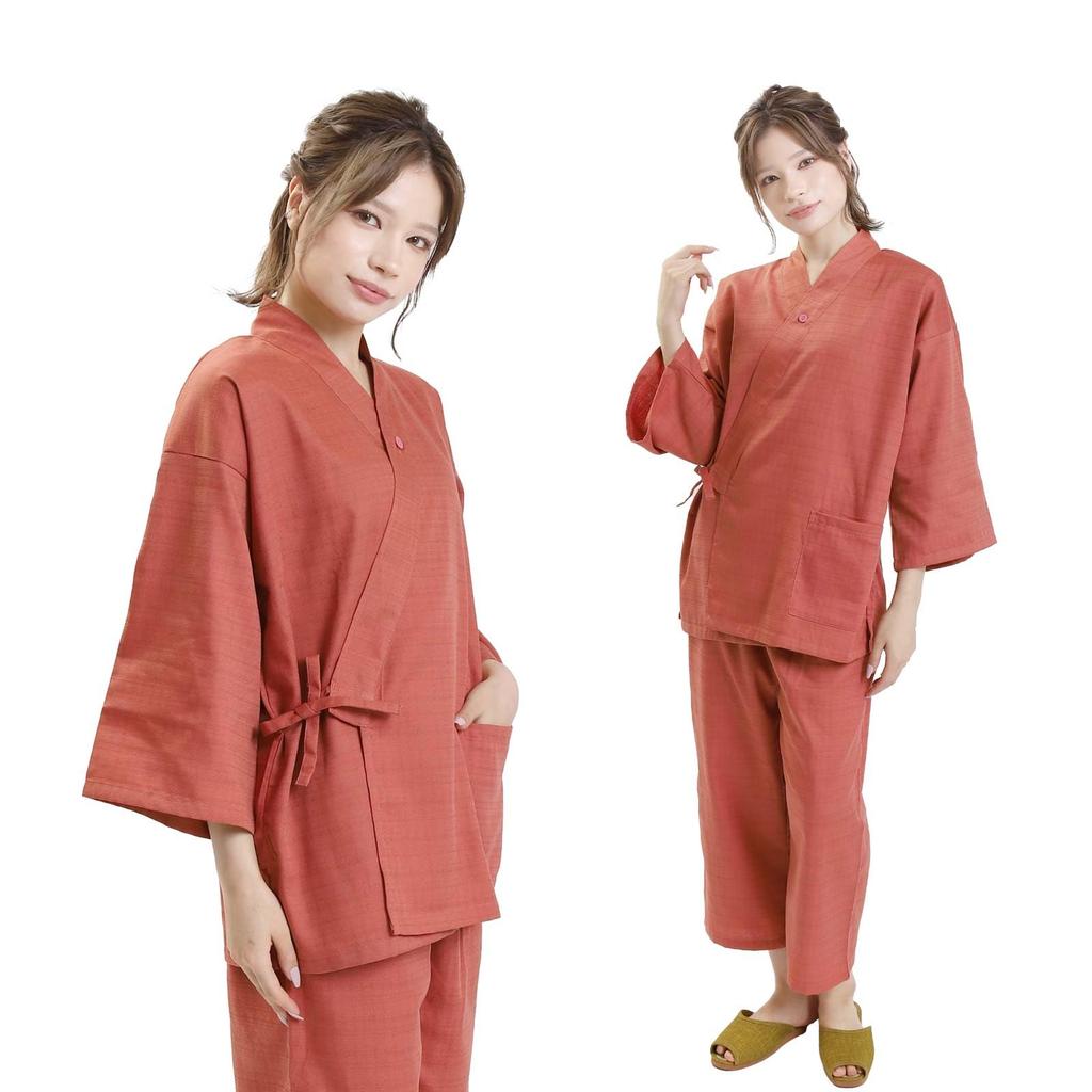 [Fuuka] Indoor Wear Samue (Relaxation WearRelaxing Wear) Baniran Baniran Weave Linen Compatible Commercial Use (SaunaHotelHot Stone BathSpa)