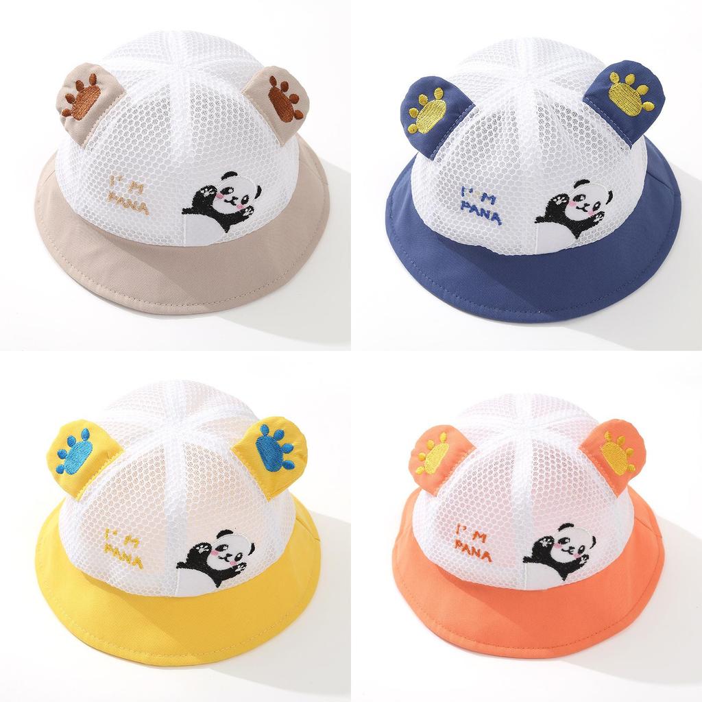Cartoon Panda Toddler Sun Hat With Breathable Mesh For Summer Outdoor Protection