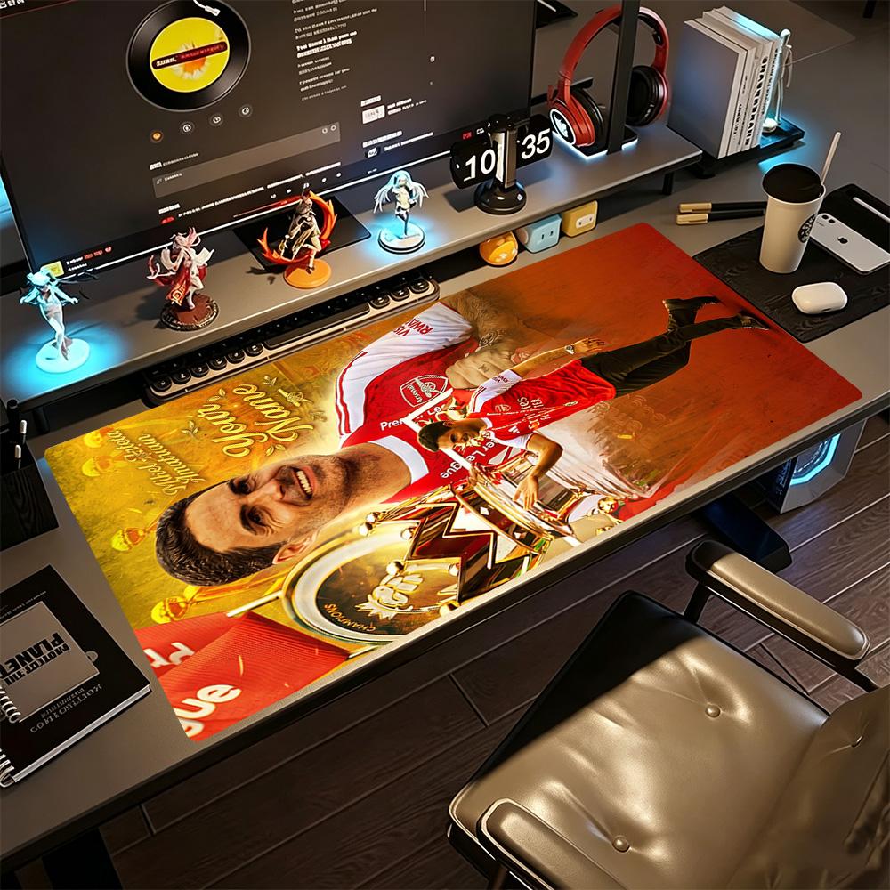 Arsenal Football Player Personalized Text Mouse Pad Gaming Laptop Mouse Pad Study Desk Mat Non-Slip Rubber Bottom Office Desk Accessory