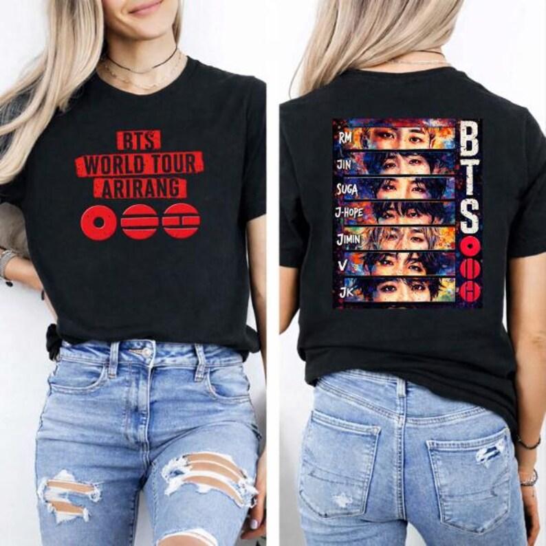 Bts World Tour 2026 Shirt Arirang Concert Tshirt, Army Fan Gift, Bangtan Comeback, Merch, Army Kpop, Kpop Fan Gift Tee