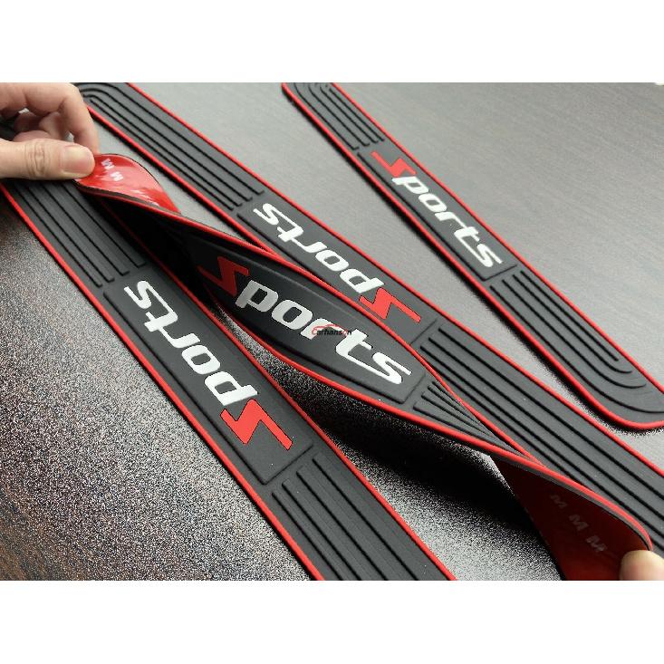 Auto Accessories Rubber Car Door Sill Threshold Protection Guards Strip Scuff