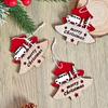 4pcs DIY Christmas Tree Wooden Pendant Handmade Christmas Hanging Decoration  Children Gifts