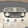 Radio Panel Trims Cover Decorative Stickers Auto Interior Accessories for Fiat 500 2012-2015 Modification Panel Stickers