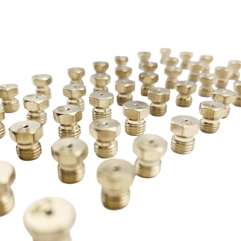 5PCS Brass Burner Gas Hob LPG- Conversion Kits Jets 50 65 70 87 95 Brass Nozzle For Gas Stove Brass Nozzle Propane Injector