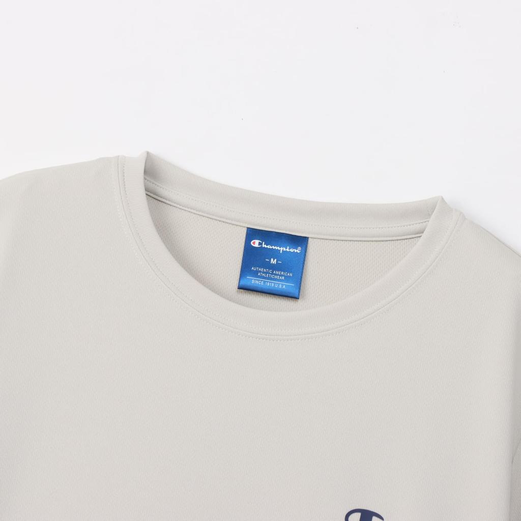 Champion Short Sleeve Dry Mesh Antibacterial and Odor UV Rubber Women's T-Shirt, Jersey, Resistant, Quick-Drying, Protection, Print, Beige, CW-CS350Z