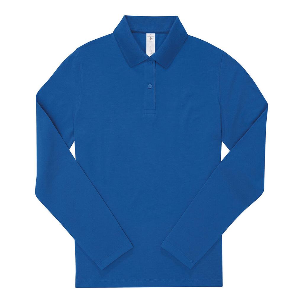 B&C Womens/Ladies My Polo 180 Cotton Long-Sleeved Shirt