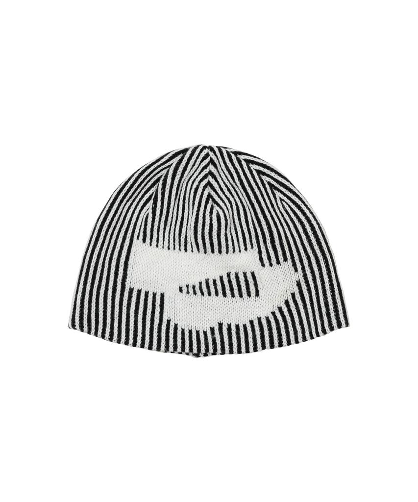 WELLBEING EXPRESS Ribbed Symbol Beanie White