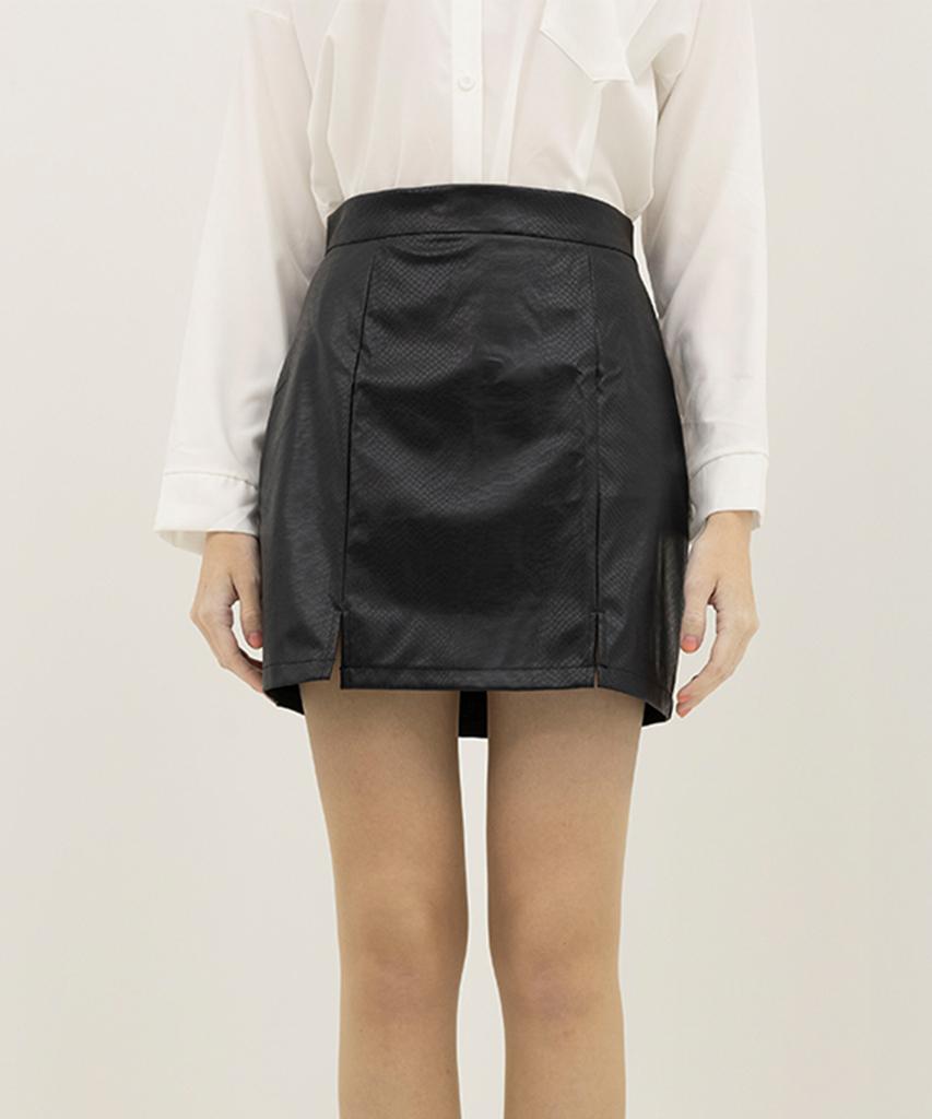 High Five Front Slit Short Skirt