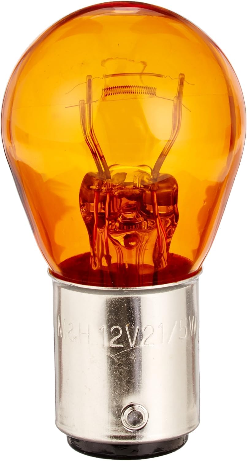 

M&H Matsushima 12V21/5W Оранжевая Лампа S25 BAY15D 1P3407OR Лампа оранжевый