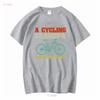 Cycling Grandpa Never Gets Old T Shirt Long Or Short Sleeves Vintage Washed Versatile Graphic Designer Clothes