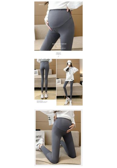 High Elasticity Shark Skin Maternity Leggings - Versatile, Skin-Friendly Spring & Fall Outerwear for Trendy Moms