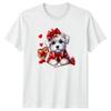 Puppy Love Dogs Valentines Day Unisexs TShirt Unisexs Tee Graphic Unisex Top