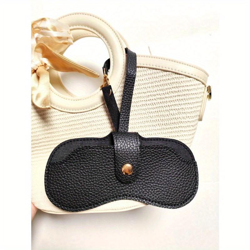 1pc Eyeglasses & Lipstick Storage Bag, Sunglasses Pouch, Portable Glasses Case, Women Eyewear Box, Travel Sunglasses Protective Cover, Boho Vibes