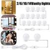 CanLing LED 12V Makeup Mirror Light Bulb Hollywood Vanity Lights Stepless Dimmable Wall Lamp 6 10 14Bulbs Kit for Dressing Table