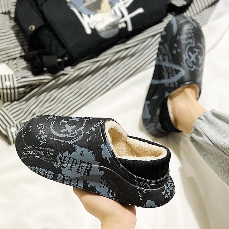 Зимняя пара плюс бархат теплые хлопковые туфли ленивые туфли повседневная мода плюс — фото 19