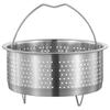 304 Stainless Steel Steaming Basket for Rice Cooker, Soup Separator, Water Bath Cooking Steamer, Household Steaming Rack