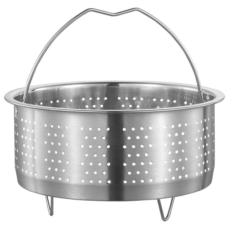 304 Stainless Steel Steaming Basket for Rice Cooker, Soup Separator, Water Bath Cooking Steamer, Household Steaming Rack