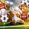 20Pcs18 inche Baseball, golf, rugby, volleyball sport Theme Party Supplies kids Sport Birthday Party Decorations balls