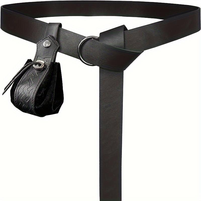 1pc/2pcs Renaissance Faux Leather Belt and Wallet Set Viking Warrior Role-playing for Men and Women Suitable for Halloween LARP