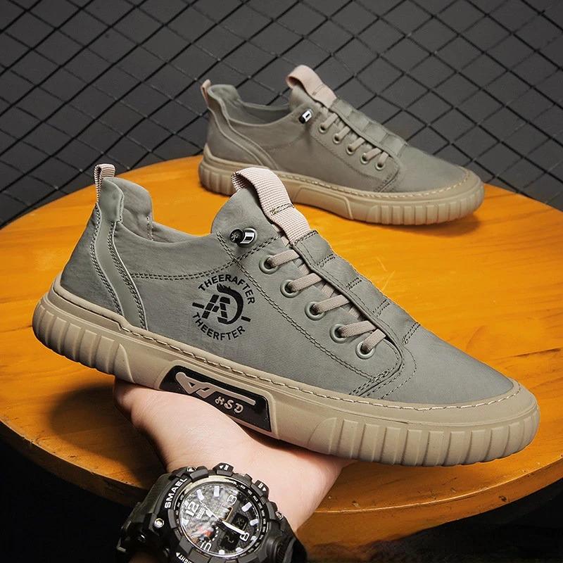 Fashion Men's Sneakers Canvas Breathable Casual Shoes Men's Slip On Walking Flats That's Shoes Vulcanized Shoes Fashion Men's Shoes2025