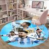 1pc M-Messi1 Carpet, Round Rug, Comfortable, Suitable for Entryways, Living Rooms, Office, And Bedrooms, Christmas Decoration