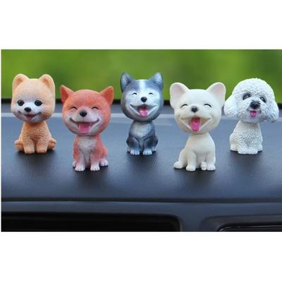 Husky Oyuncak Ayı Araba Sallanan Kafa Köpek Süsleri Sevimli Kafa Sallayan Dekorasyon Hediye Araba İçi Ev Odası Oto Aksesuarları Dekorasyon