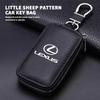 For Lexus Leather Car Keychain Bag Organizer Key Zipper Case Bag Protection Cover CT ES GS NX IS250 RX350 IS200 LX570 UX250h AFJ1