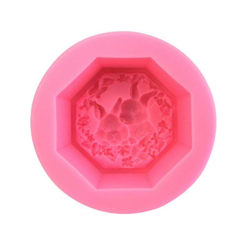 

Пасхальный кролик силиконовая форма помадка мусс бисквит формы DIY торт шоколадный декор инструмент конфеты сахарное ремесло дропшиппинг розовый