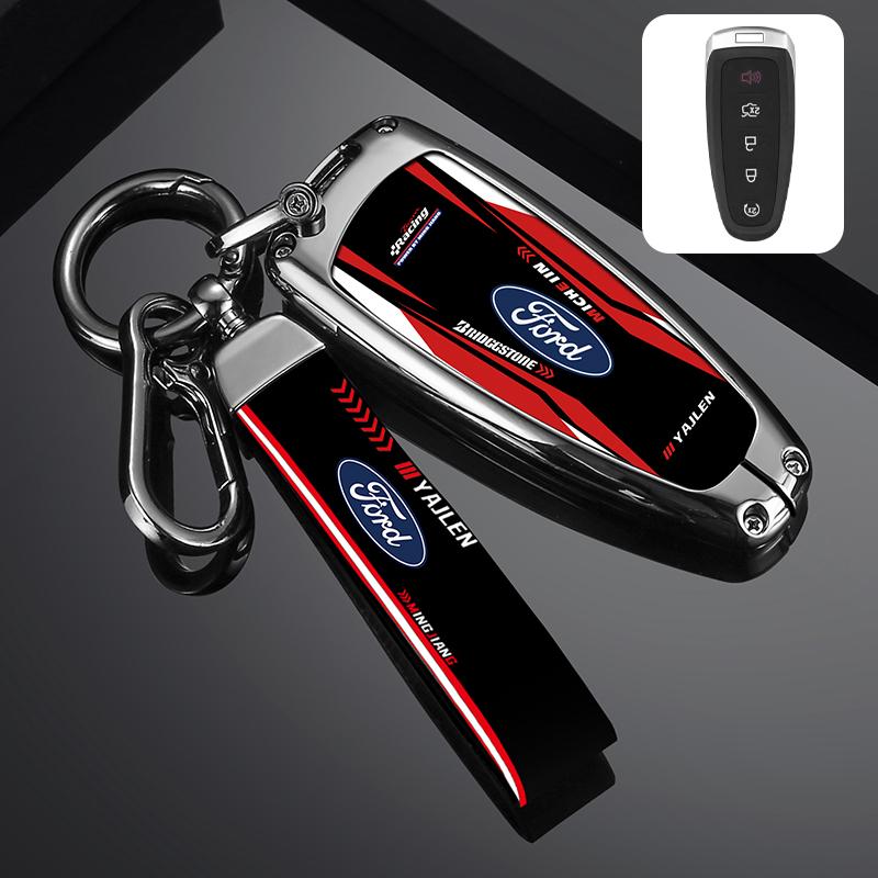 Car Smart Remote Key Case Cover Shell For Ford Explorer Edge Escape Flex Taurus 2011 2012 2013 2014 2015 Keychain Accessories
