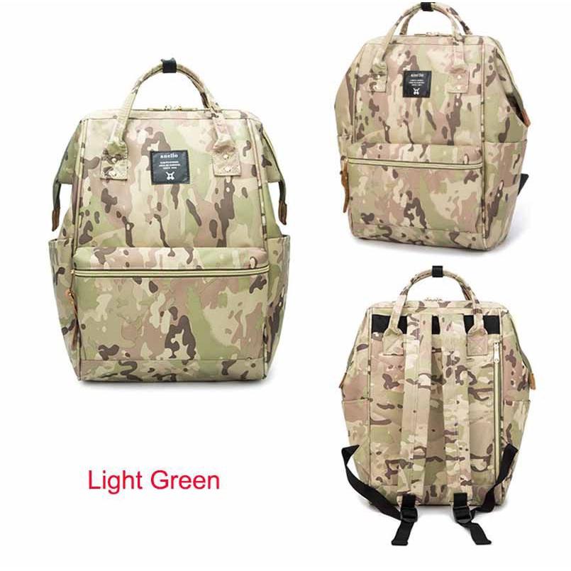 Japan Anello Canvas Backpack Rucksack School Bag With Waterproof Durable Fabric And Multiple Interior Pockets