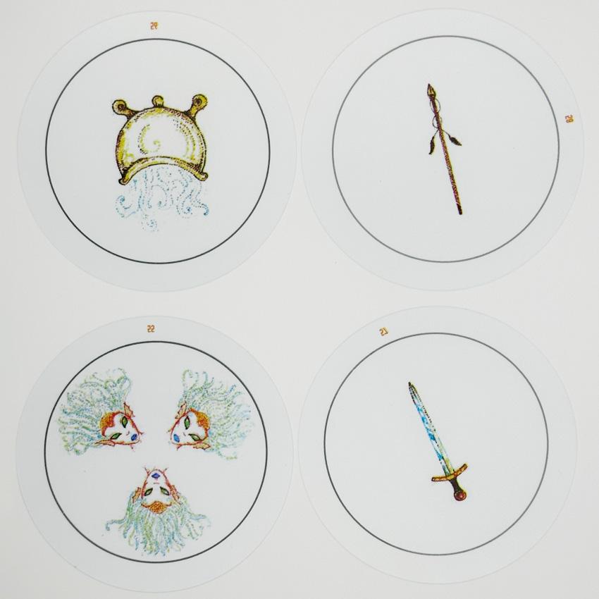 78 Cards The Transparent Oracle PVC Cards Paper Manual With White Cloth Card Games