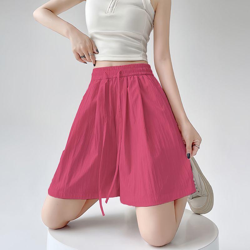 Dopamine Shorts Women's Summer New Loose Wide-leg Yamamoto Pants Casual Small Ice Silk Five-point Pants